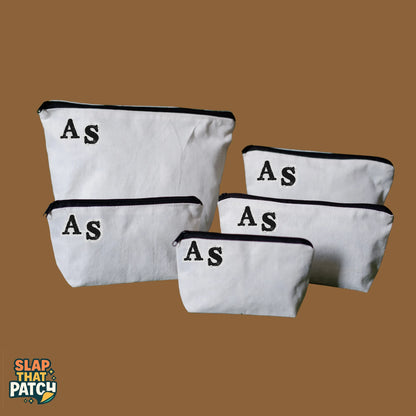 Rustic Type | Iron-on Patch | Alphabet Sticker (Uppercase)