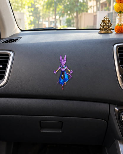 Purple God Energy sticker mockup