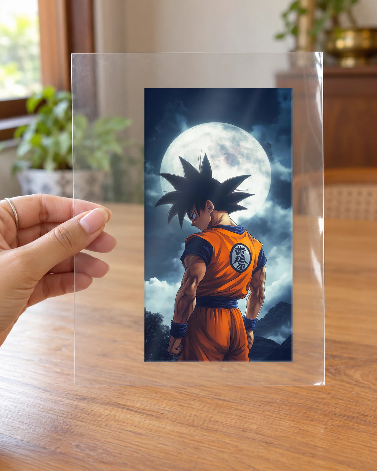 Moonlit Saiyan hard surface patch on clear film