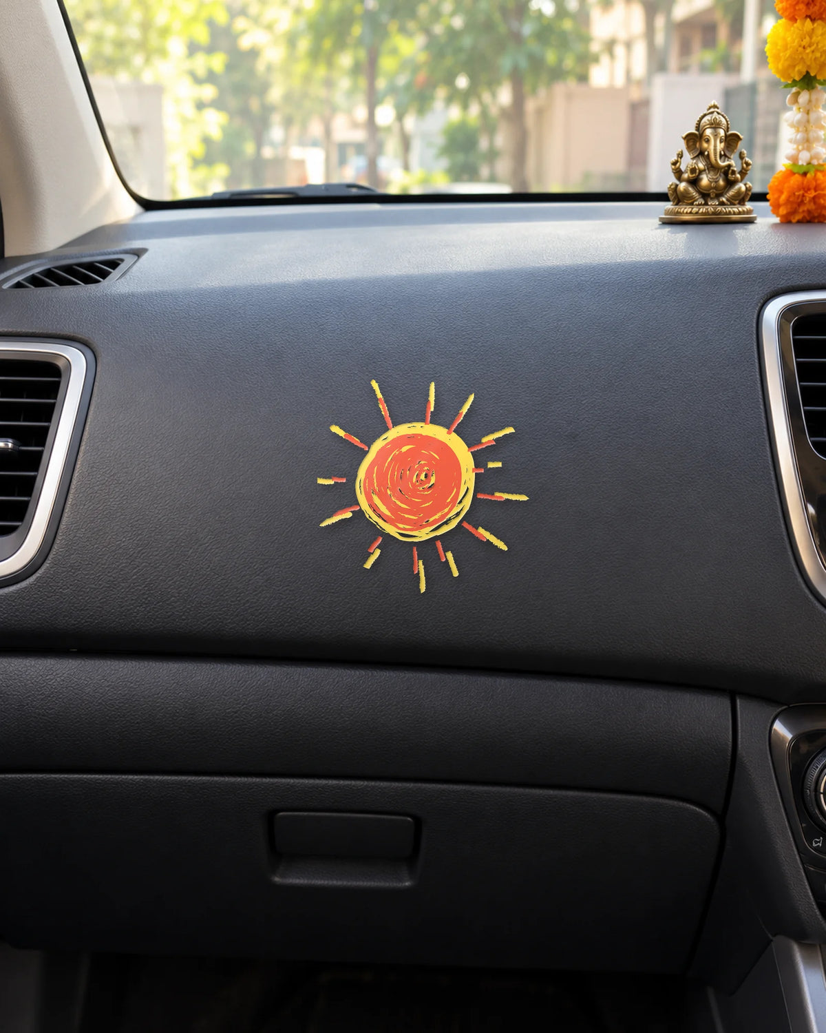 Golden Hour sticker mockup