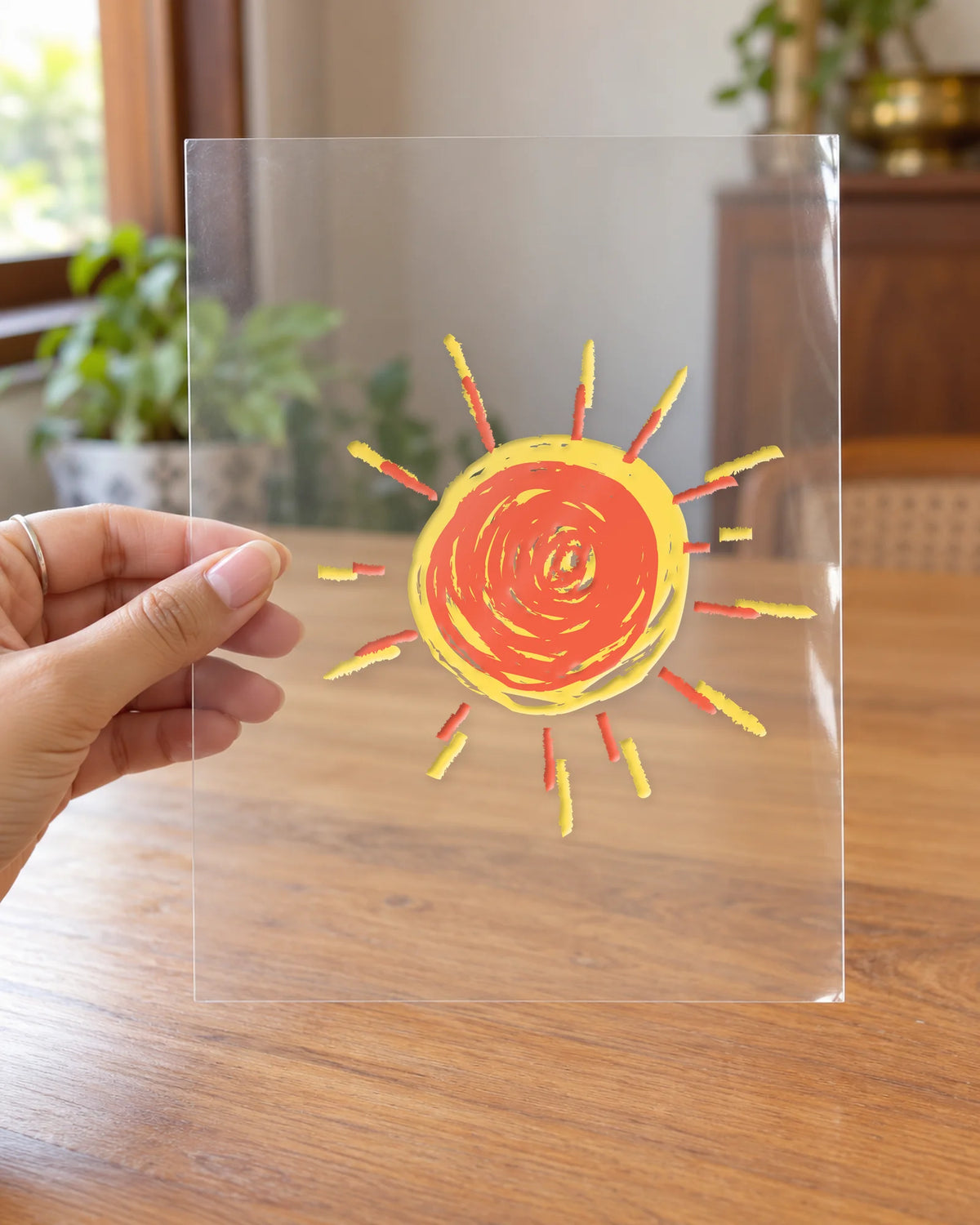 Golden Hour hard surface patch on clear film
