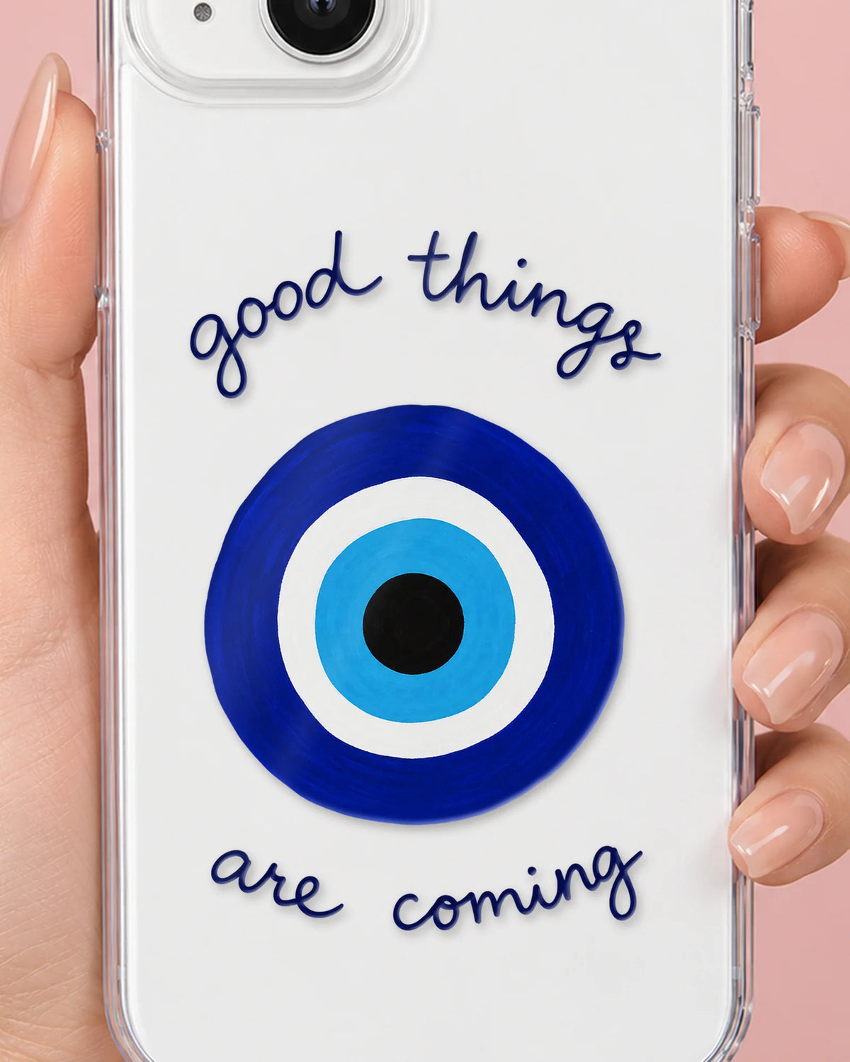 Good Things phone case close-up