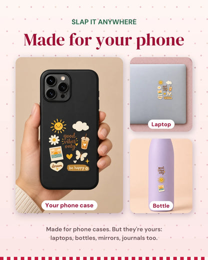 Good Vibes Only: made for your phone, slap it anywhere