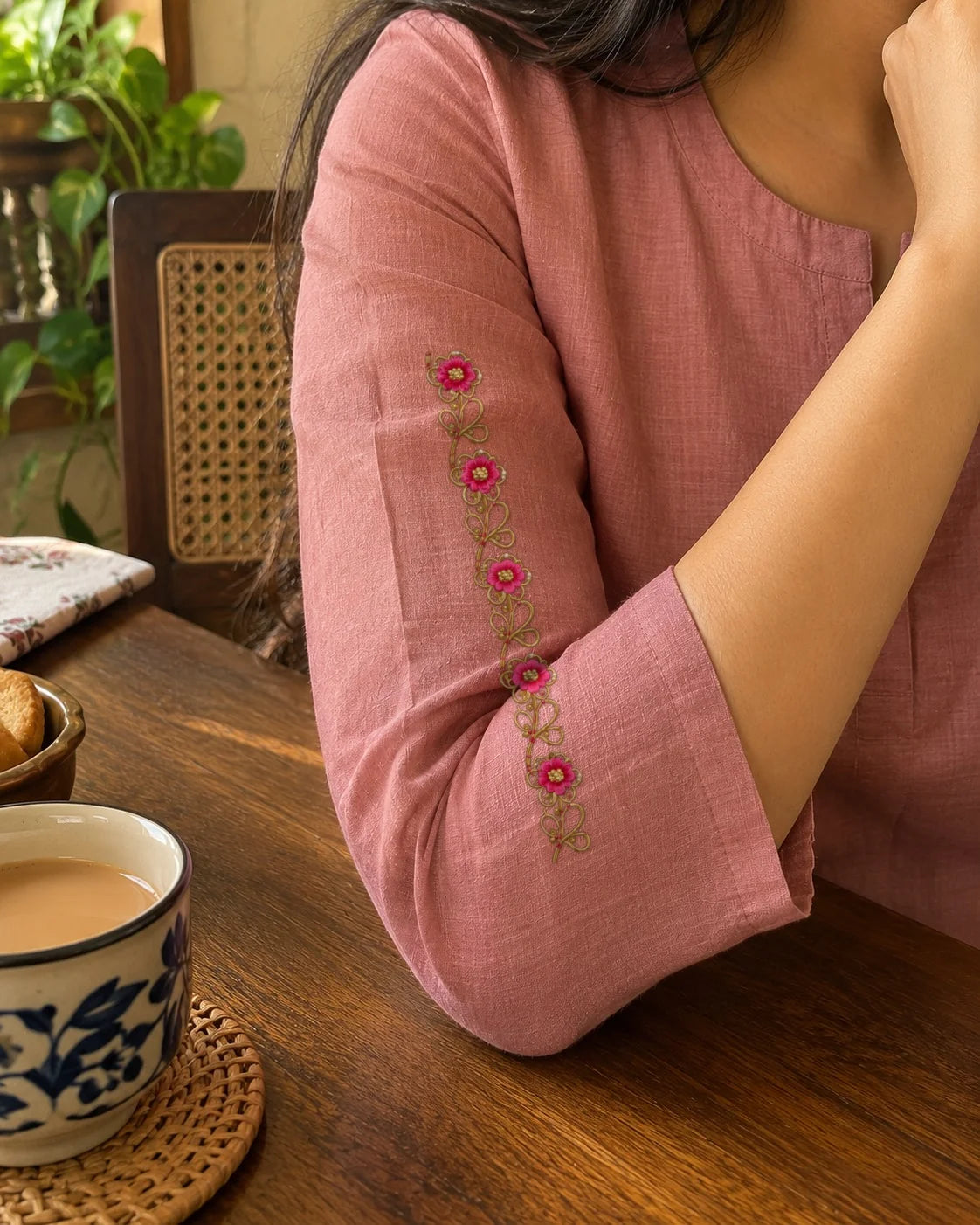 Gota Phool Lace embroidery-look iron-on patch | Thread Theory