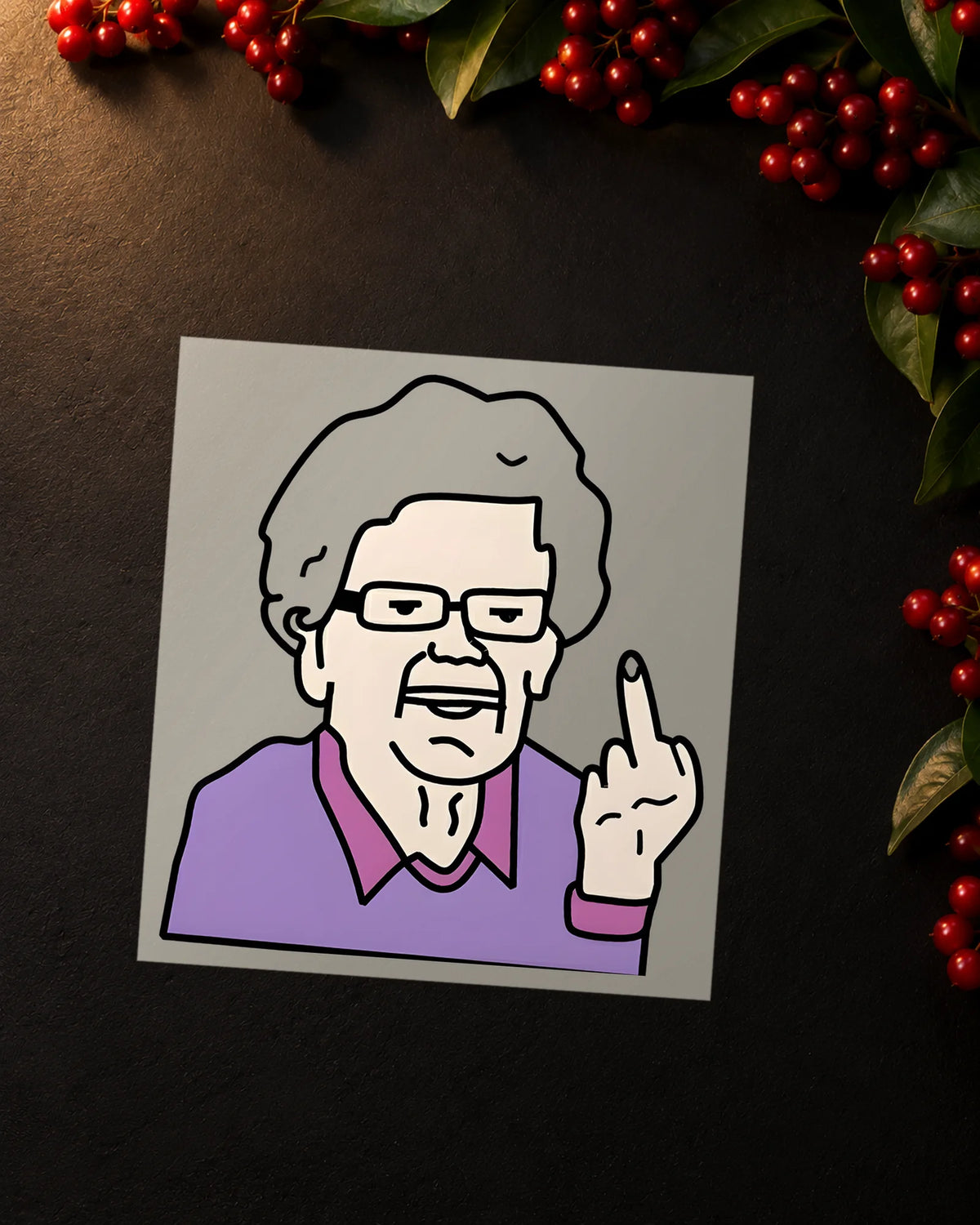 Granny’s Grim Truths iron-on patch transfer
