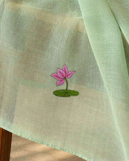 Gulabi Kamal embroidery-look iron-on patch | Thread Theory