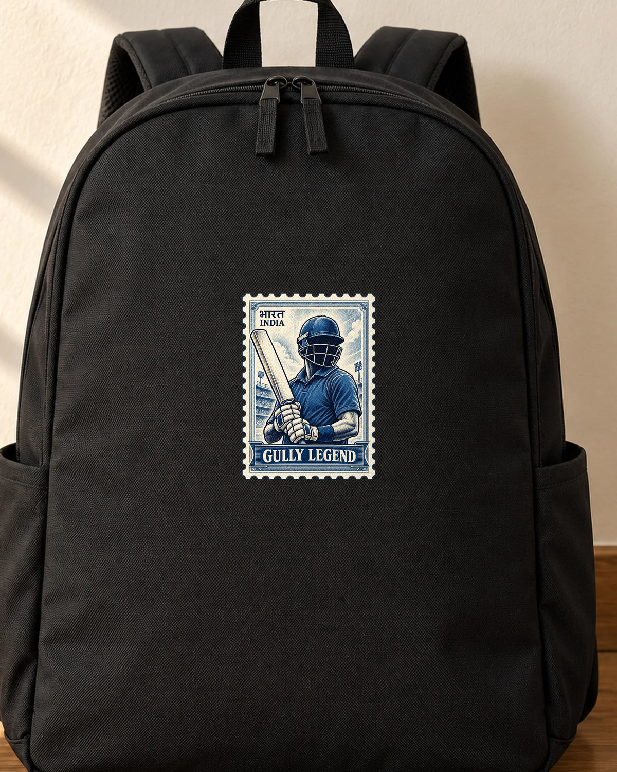 Gully Legend iron-on patch on clothes