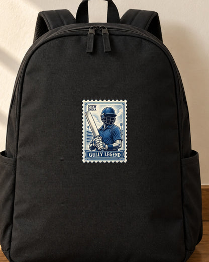 Gully Legend iron-on patch on clothes