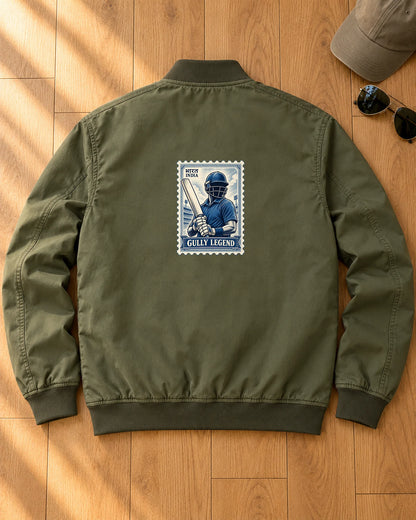 Gully Legend iron-on patch on clothes