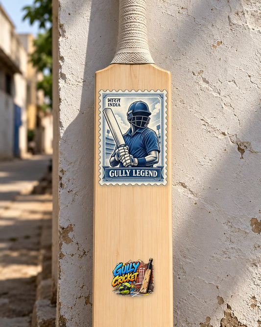Gully Squad Kit on a cricket bat