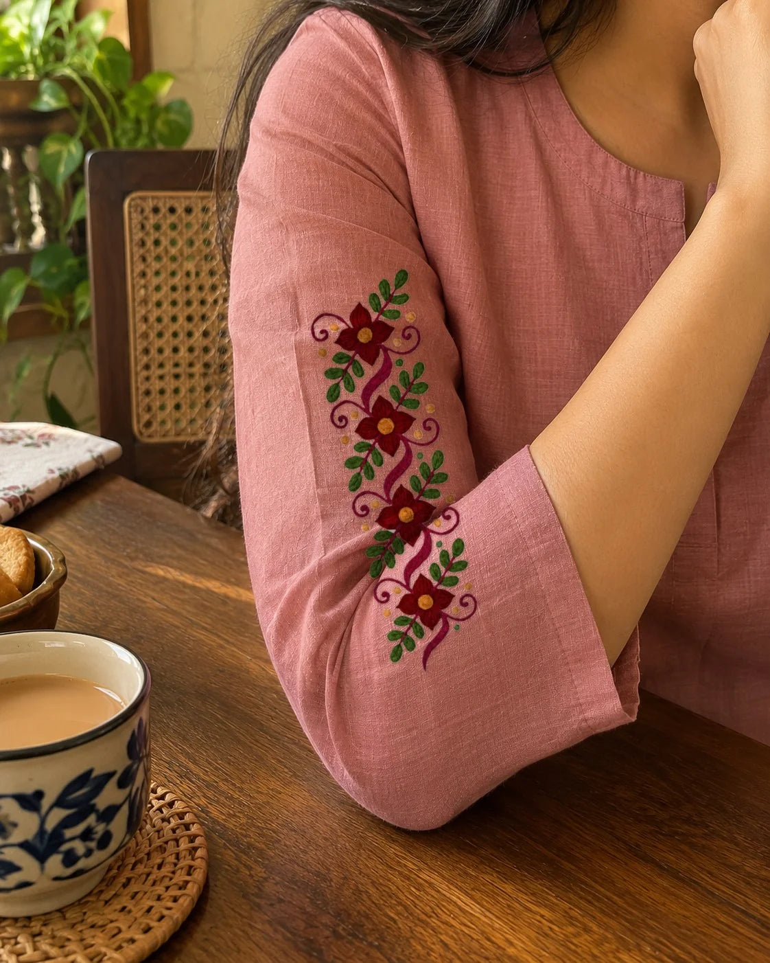 Gulnaar Bel embroidery-look iron-on patch | Thread Theory