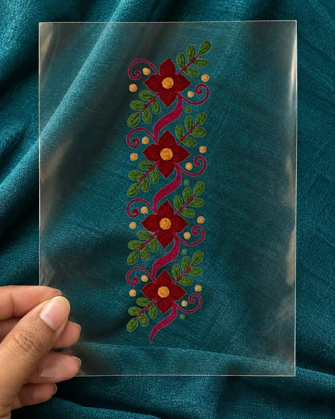 Gulnaar Bel embroidery-look iron-on patch | Thread Theory