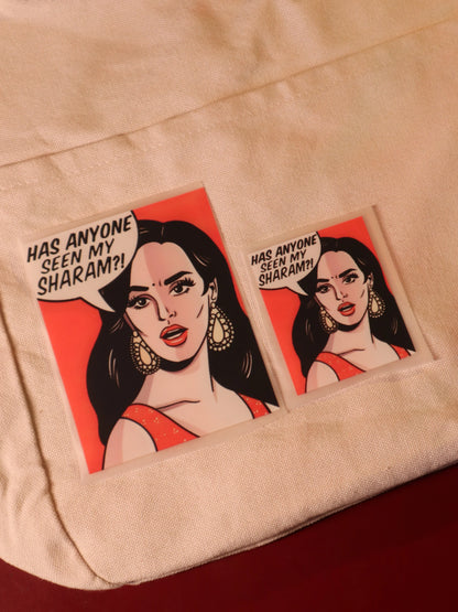 Sharam Kahan Hai?! | Iron-on Patch | Girlie Pop