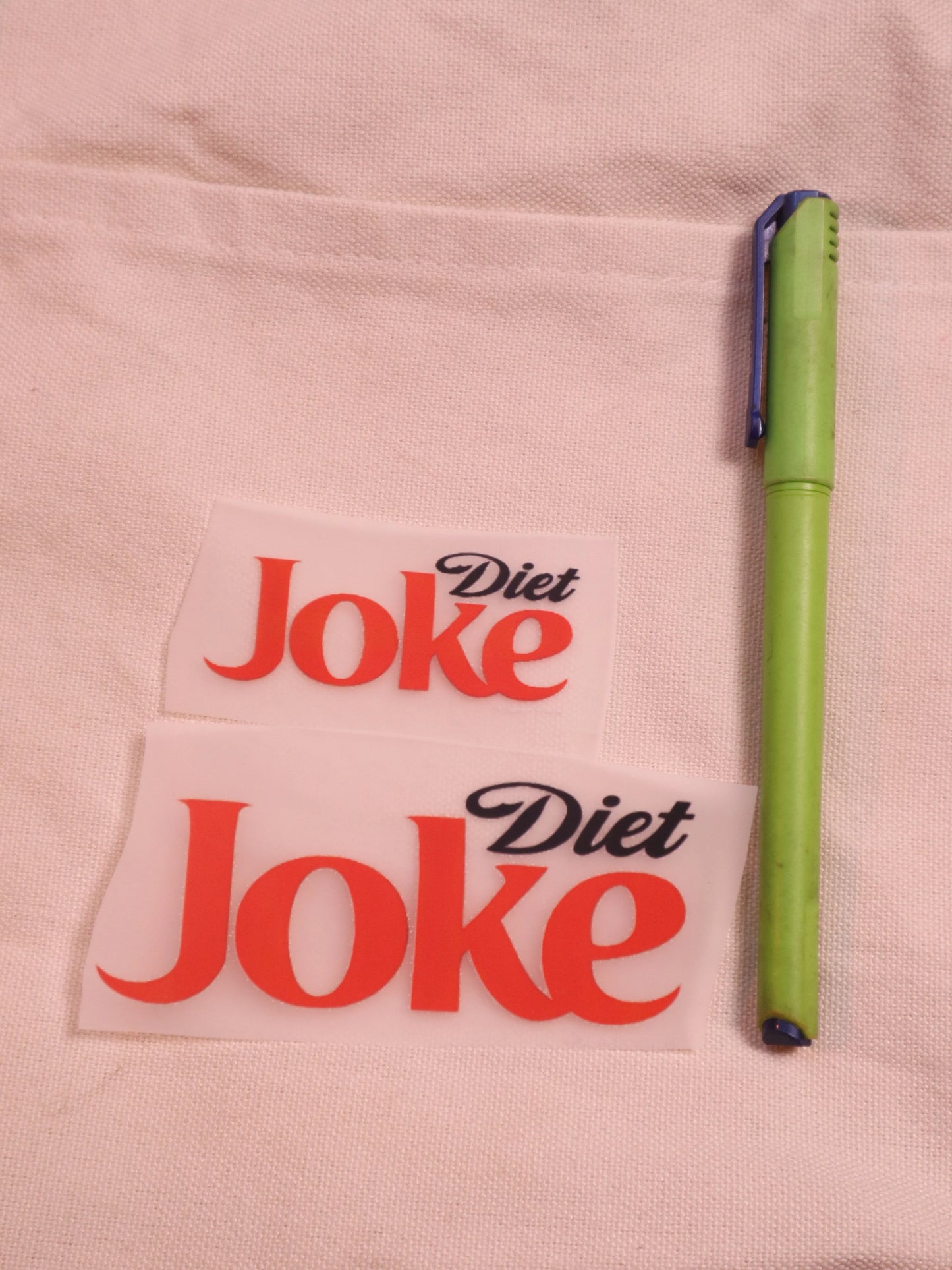 Diet Joke | Iron-on Patch | Moodvertising