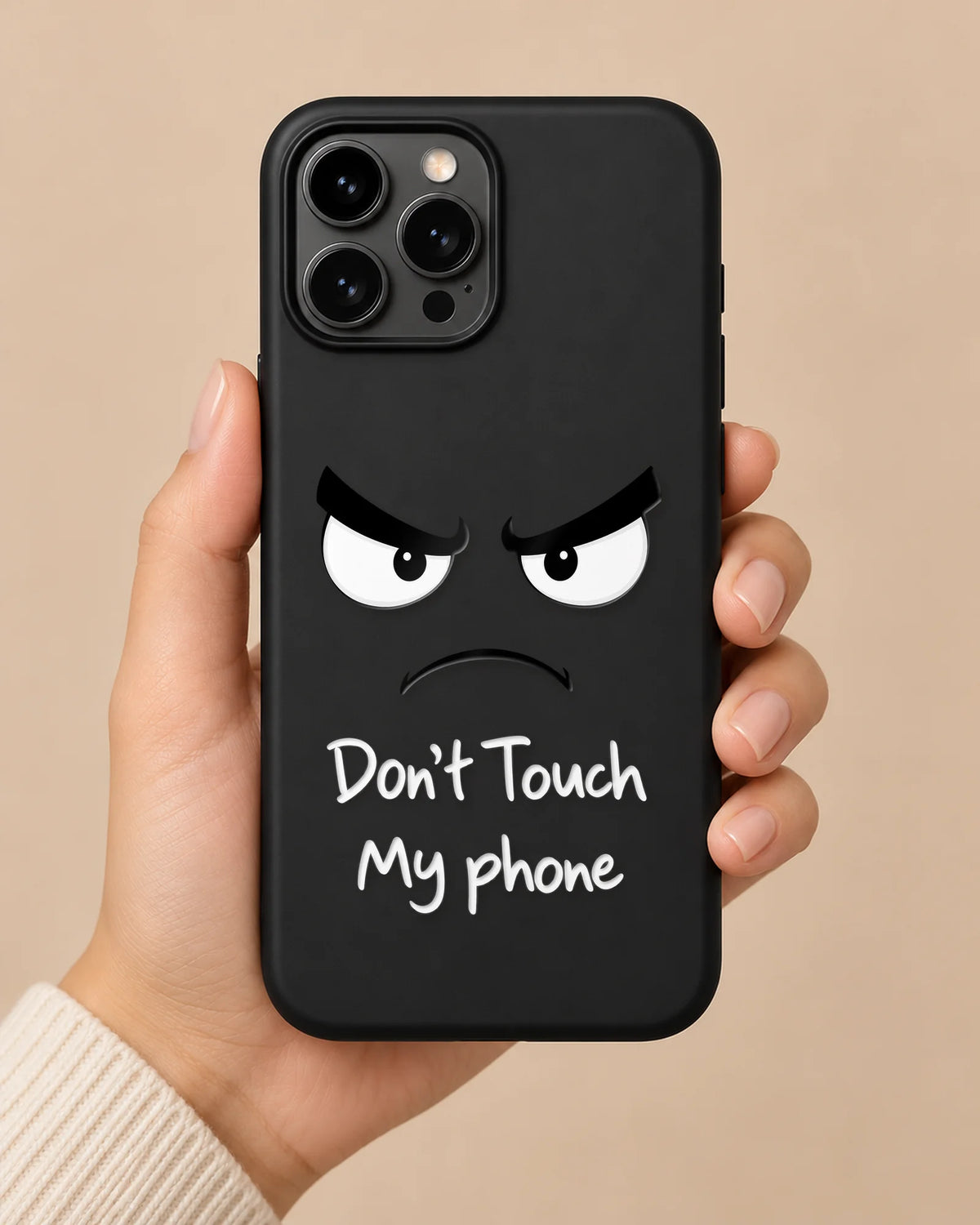 Hands Off phone makeover pack on a phone case