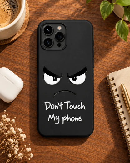 Hands Off pieces arranged on a phone