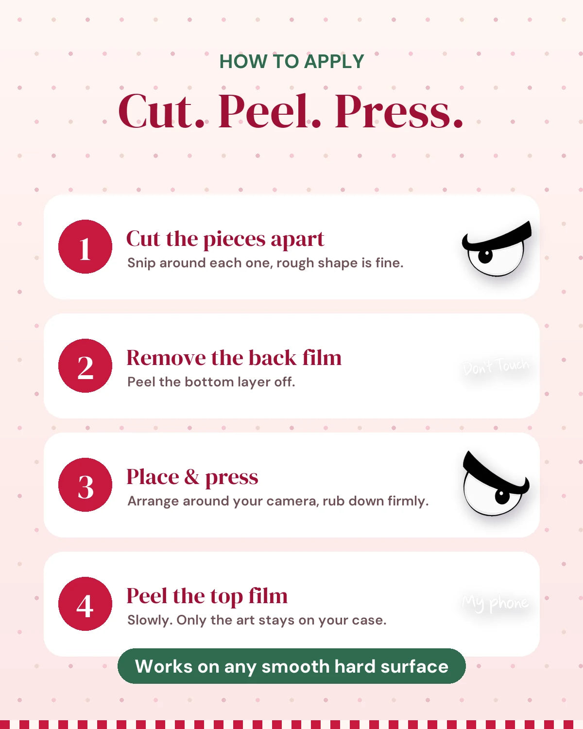 Hands Off: how to apply