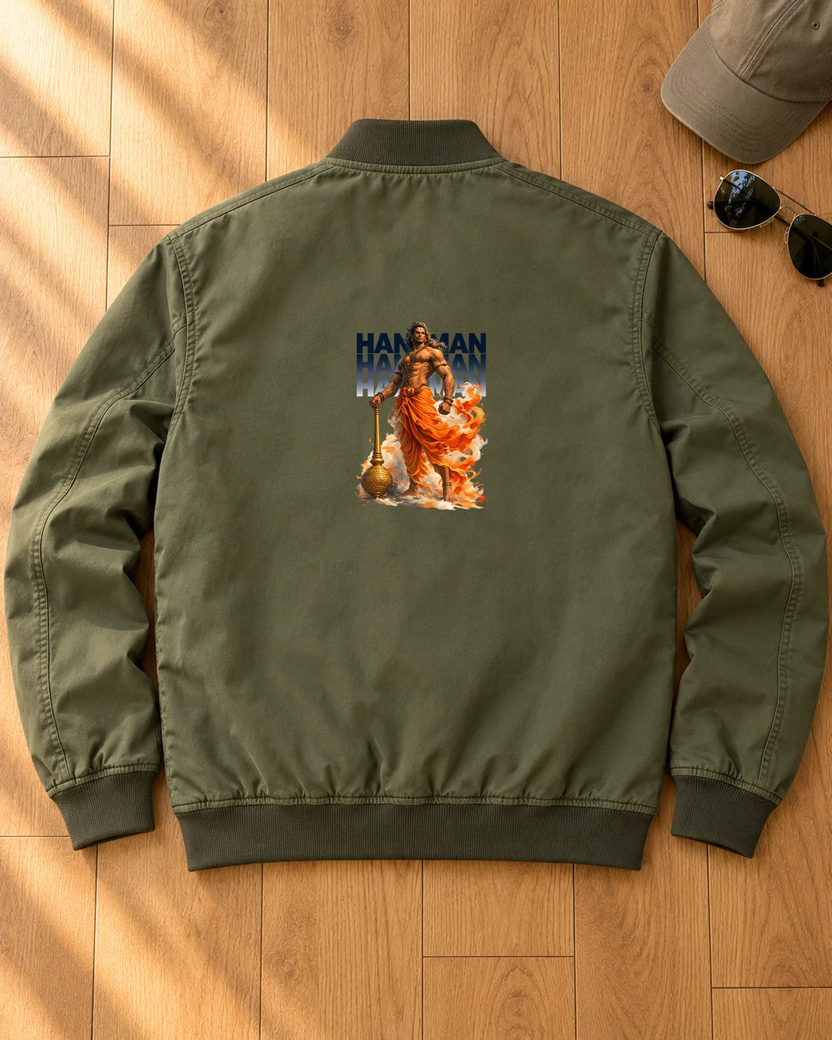 Bajrang Shakti iron-on patch on clothes