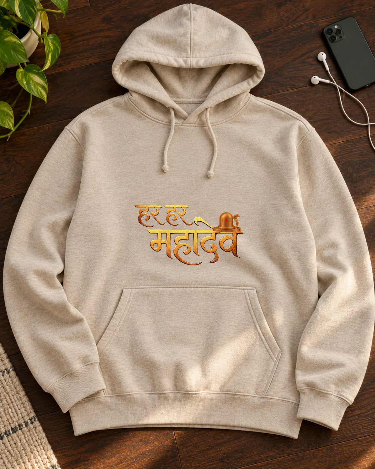 Har Har Mahadev iron-on patch on clothes
