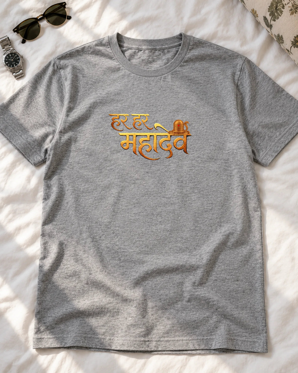 Har Har Mahadev iron-on patch on clothes