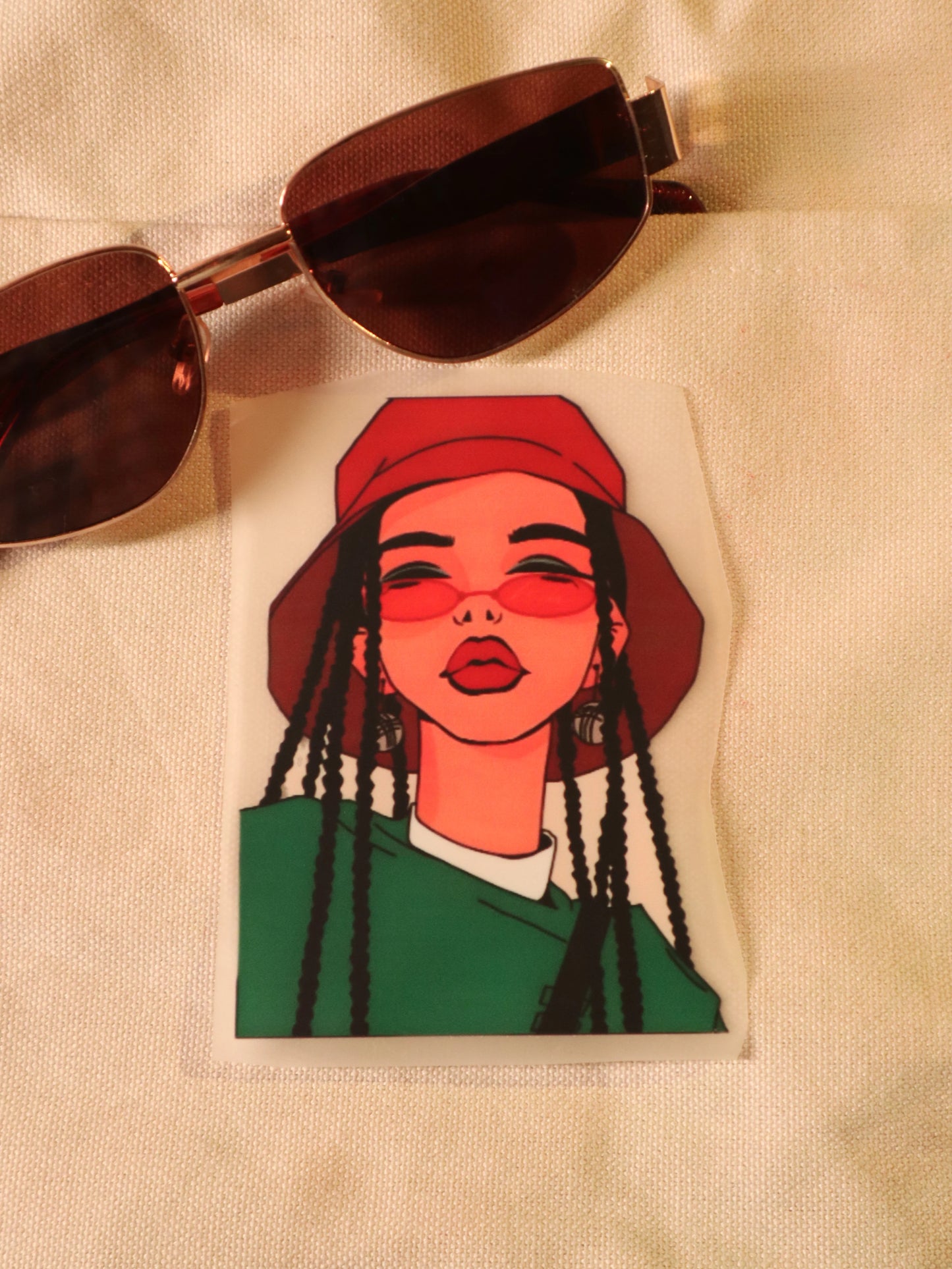 Braided Babe | Iron-on Patch | Girlie Pop