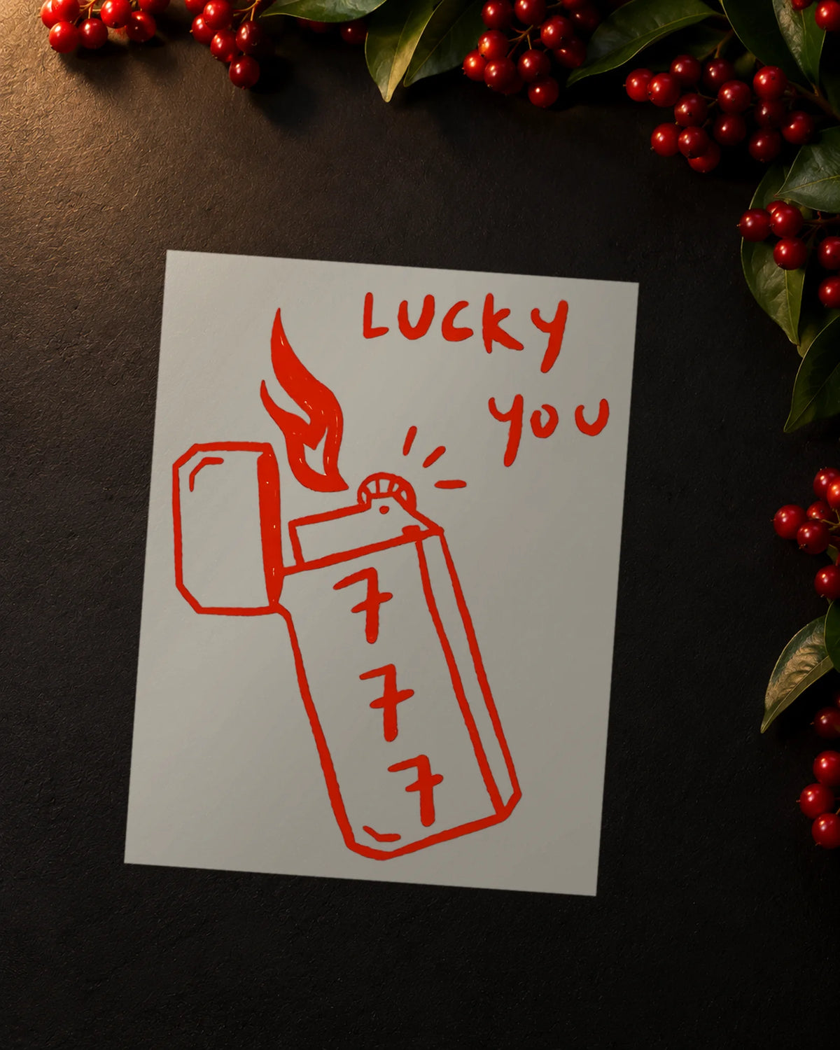 Hazardous Luck iron-on patch transfer