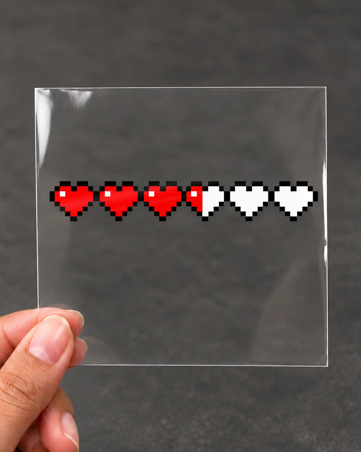 Health Bar gamer patch on clear film