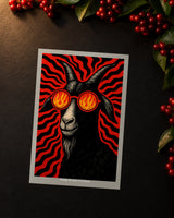 Hell-Bent GOAT iron-on patch transfer