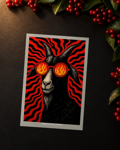Hell-Bent GOAT iron-on patch transfer