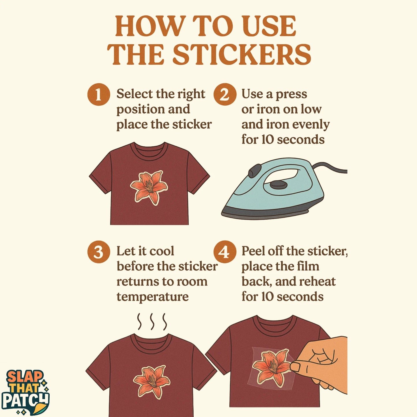 Rustic Type | Iron-on Patch | Alphabet Sticker (Uppercase)