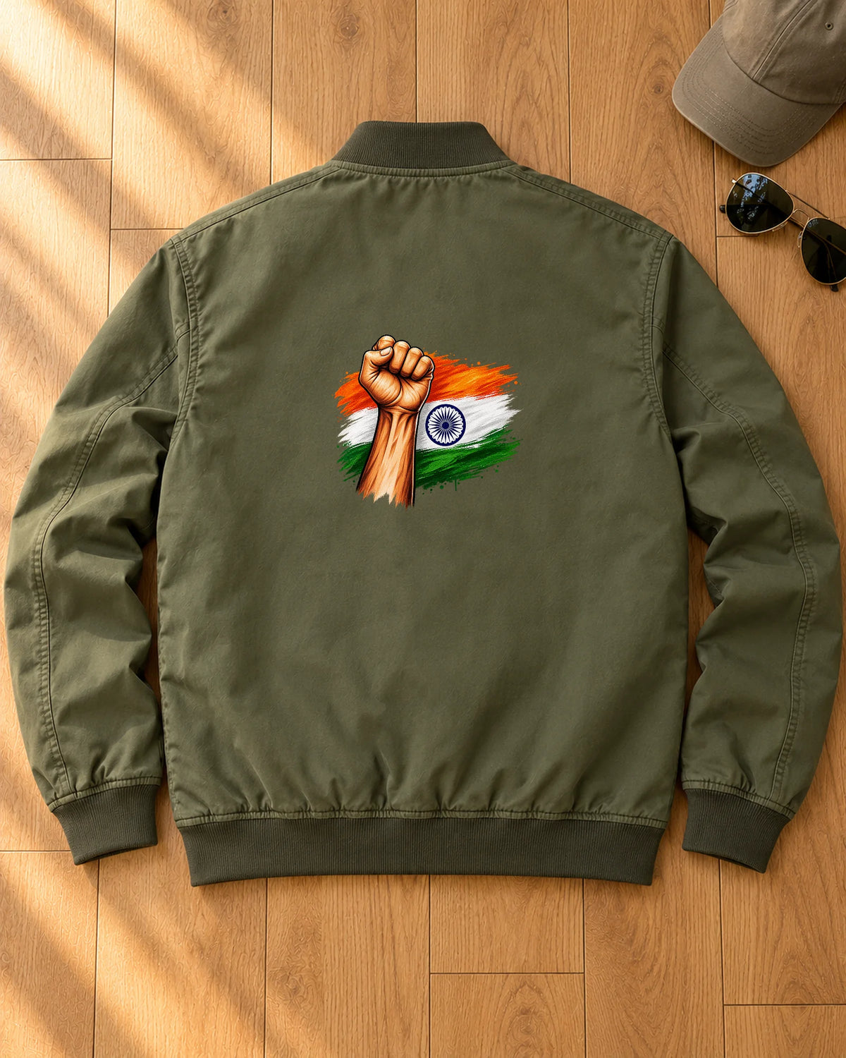 Hum Hindustani iron-on patch on clothes