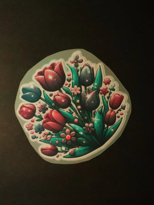 Midnight Tulip Magic | Iron on patch | Pinterest Flowers