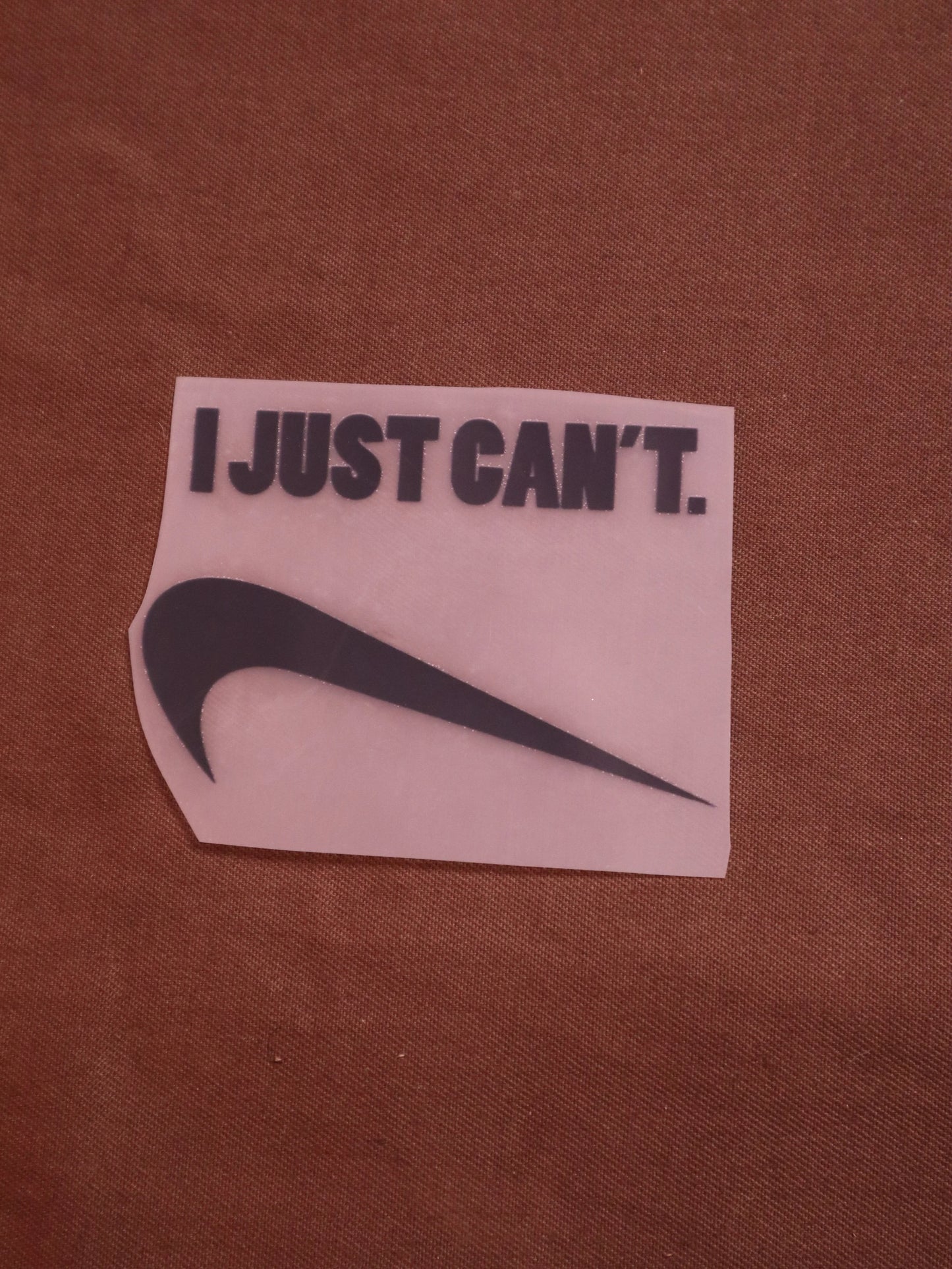 I Just Can’t | Iron-on Patch | Moodvertising