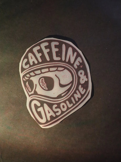 Caffeine & Gasoline | Iron-on Patch | Rider's Creed
