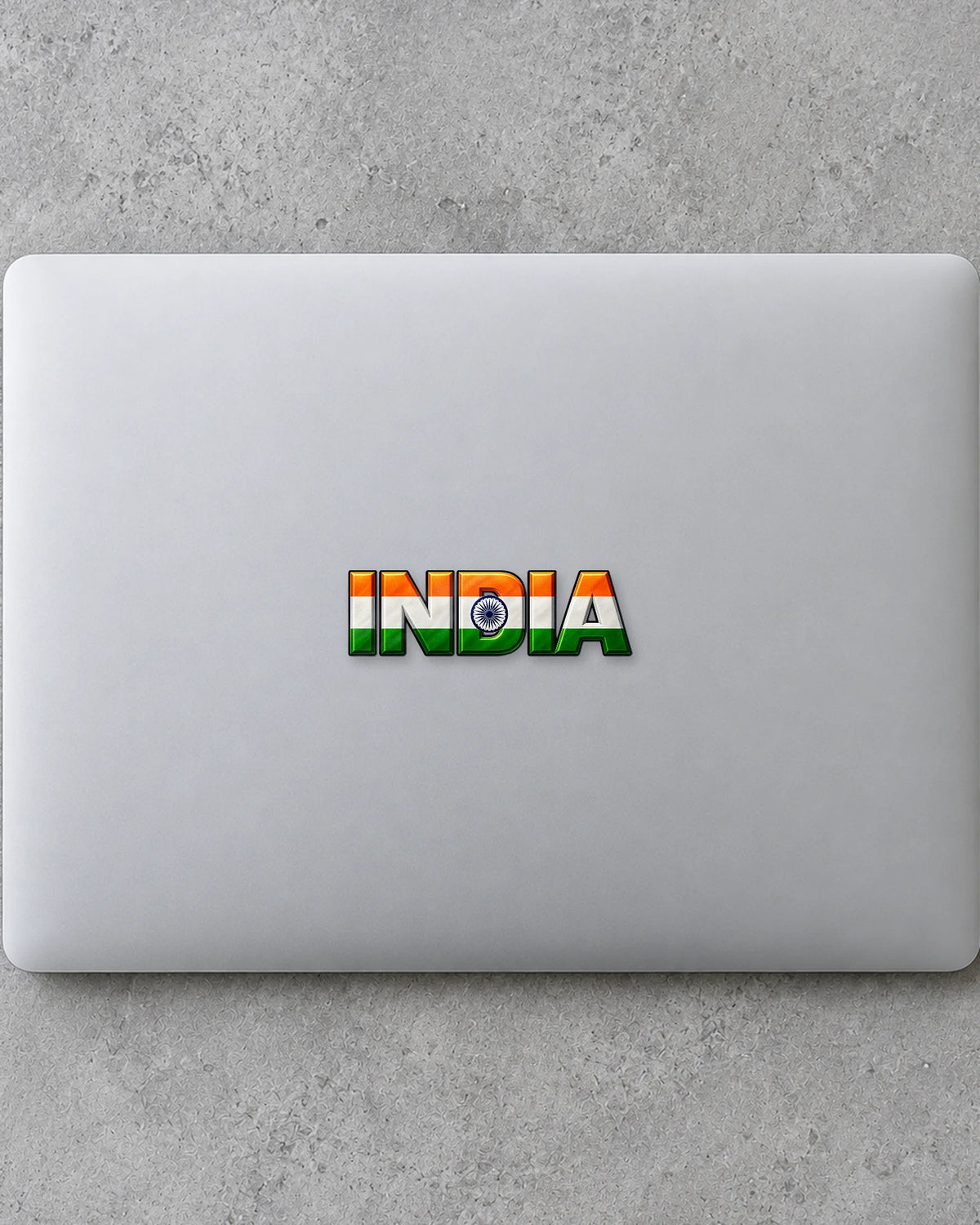 India Bold hard surface patch mockup