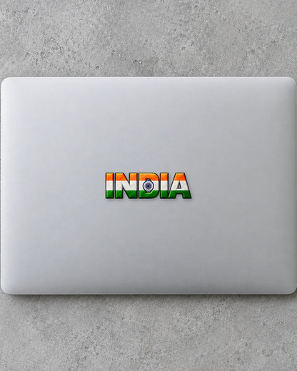 India Bold hard surface patch mockup