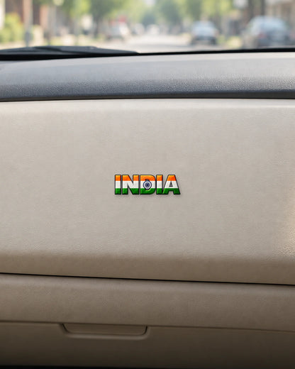 India Bold hard surface patch mockup
