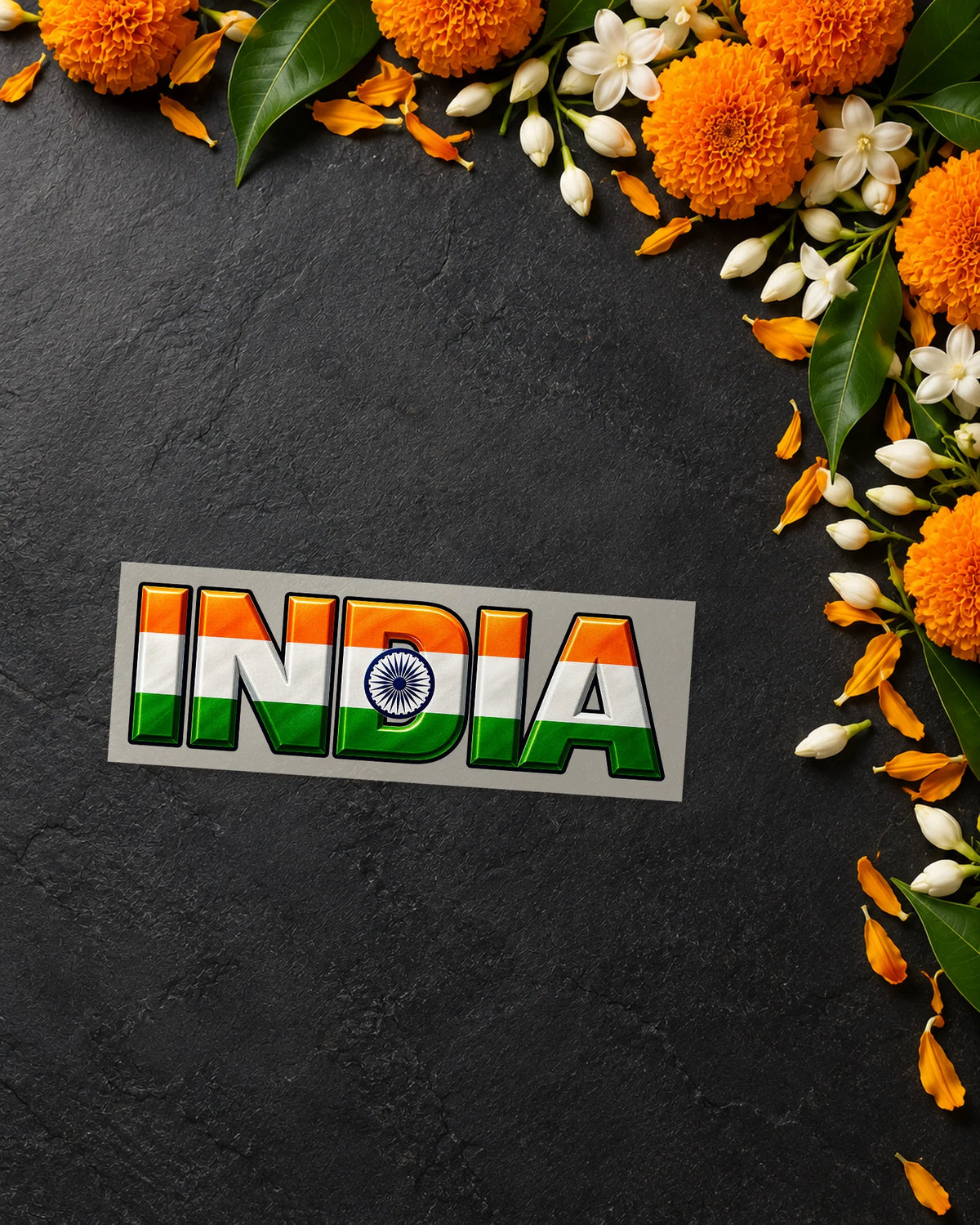 India Bold iron-on patch transfer