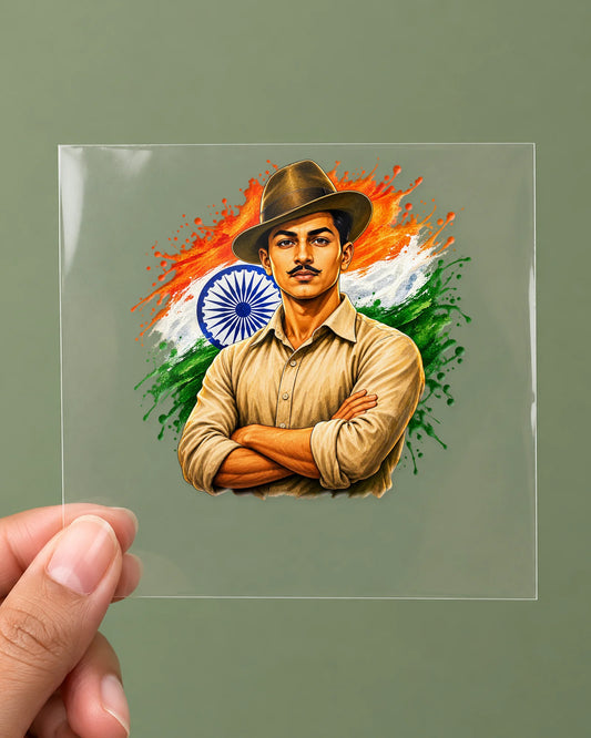 Inquilab Zindabad hard surface patch on clear film