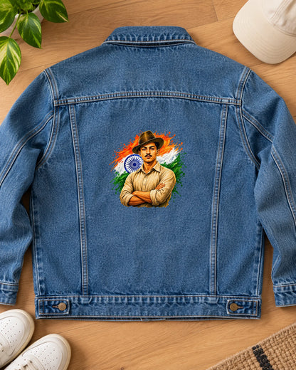 Inquilab Zindabad iron-on patch on clothes