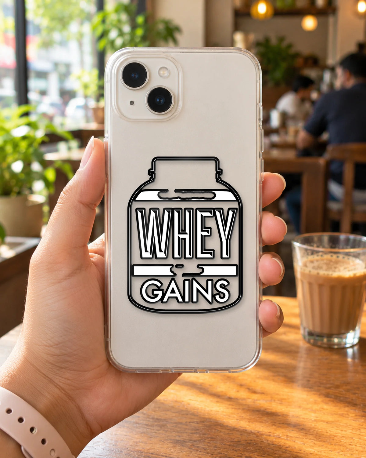 Whey Gains hard surface patch mockup