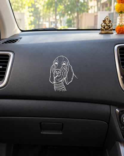 Unspoken Feelings sticker mockup