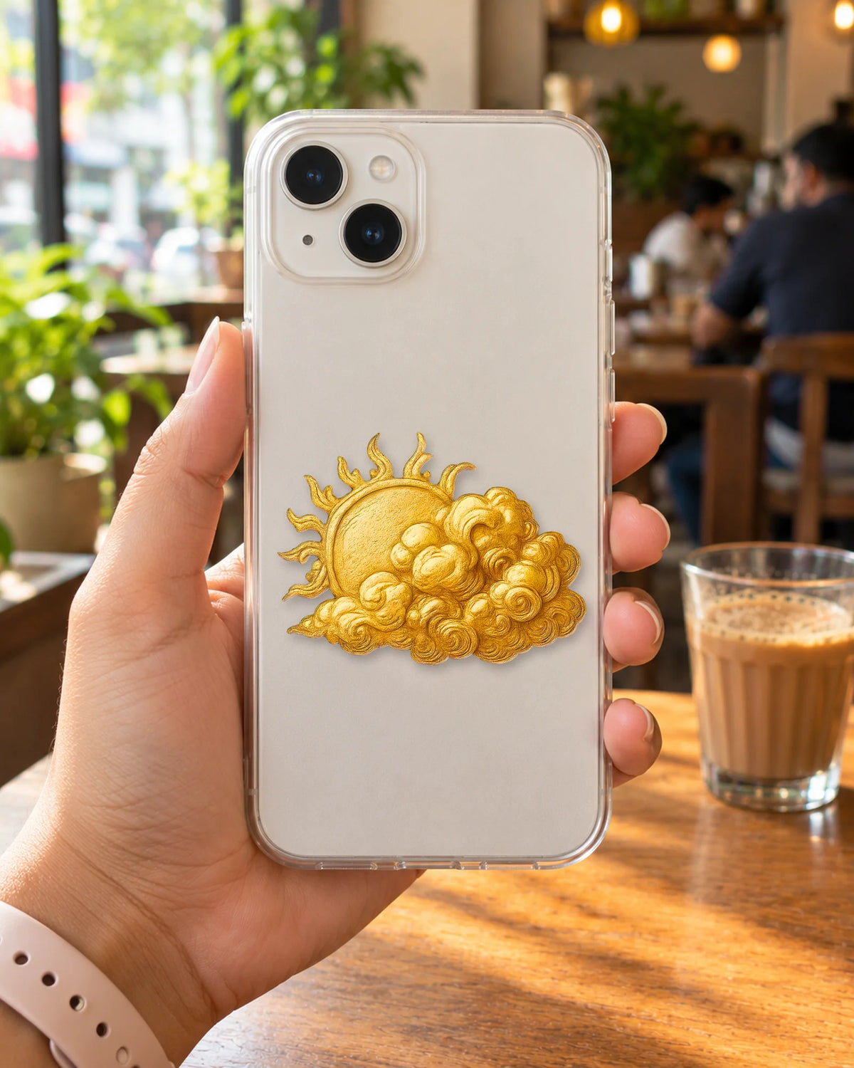 Golden Glow hard surface patch mockup