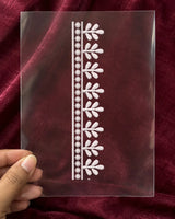 Ivory Vine embroidery-look iron-on patch | Thread Theory