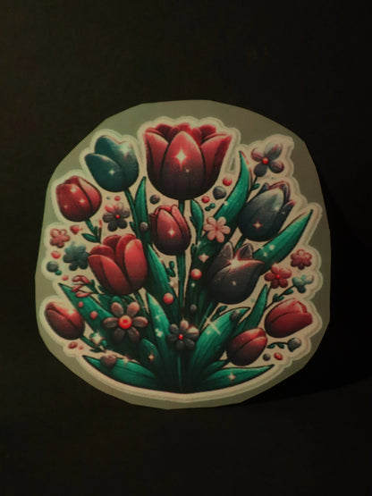 Midnight Tulip Magic | Iron on patch | Pinterest Flowers