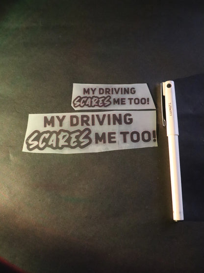 My Driving Scares Me Too! | Iron-on Patch | Rider's Creed