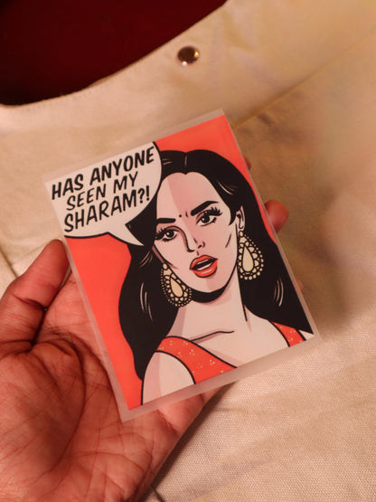Sharam Kahan Hai?! | Iron-on Patch | Girlie Pop