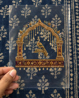 Jharokha embroidery-look iron-on patch | Thread Theory