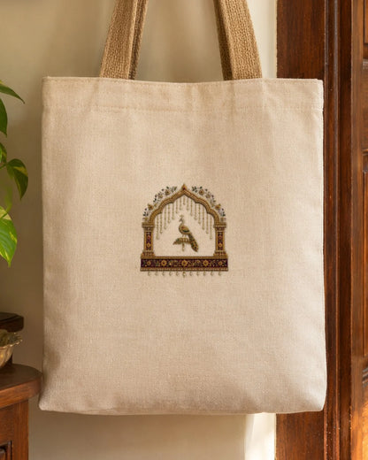 Jharokha embroidery-look iron-on patch | Thread Theory