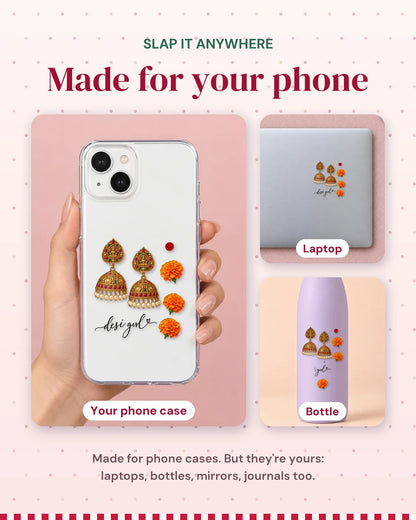Jhumka Girl: made for your phone, slap it anywhere
